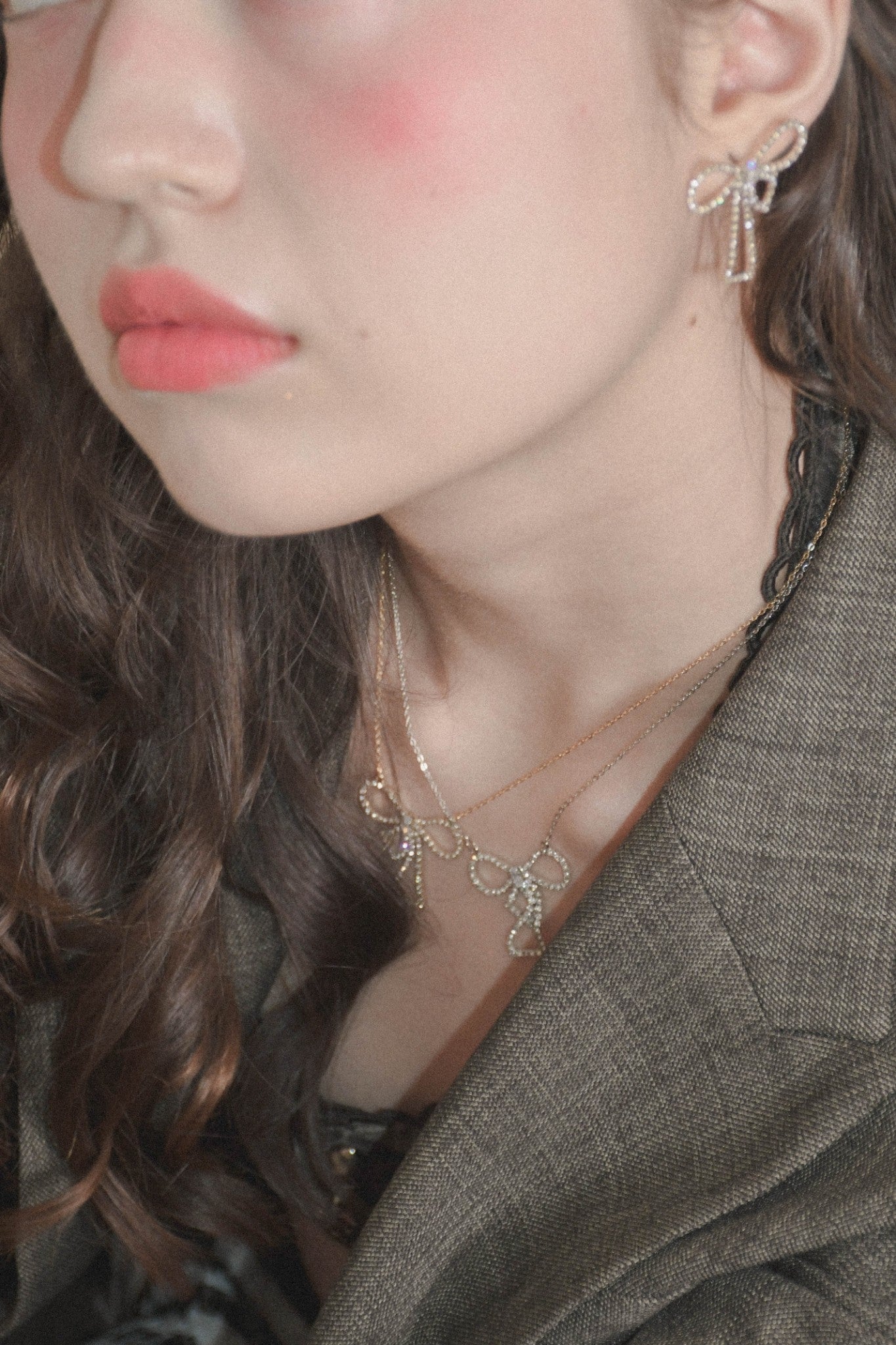 bijou ribbon necklace LN-3