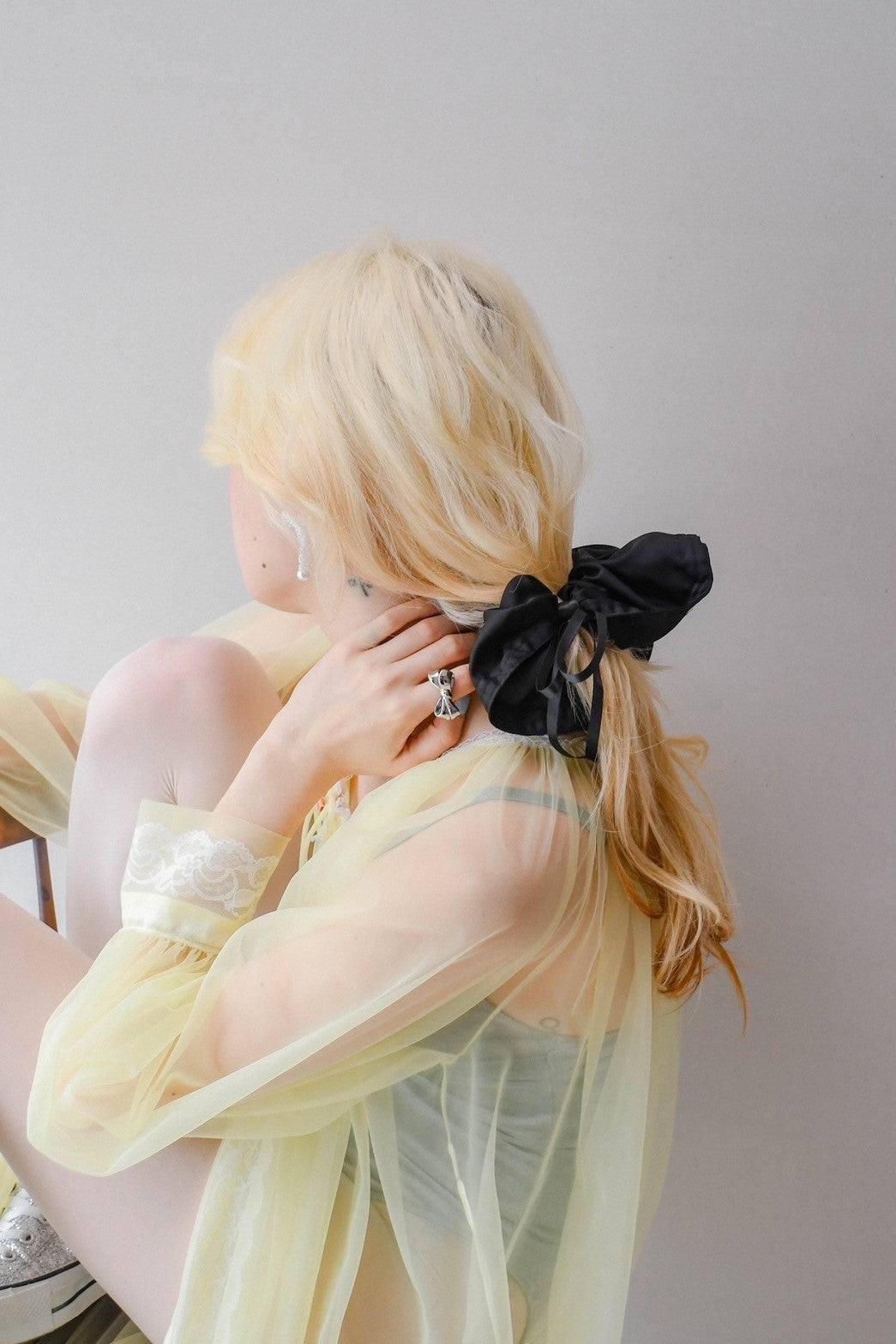 satin ribbon Scrunchie LH-2