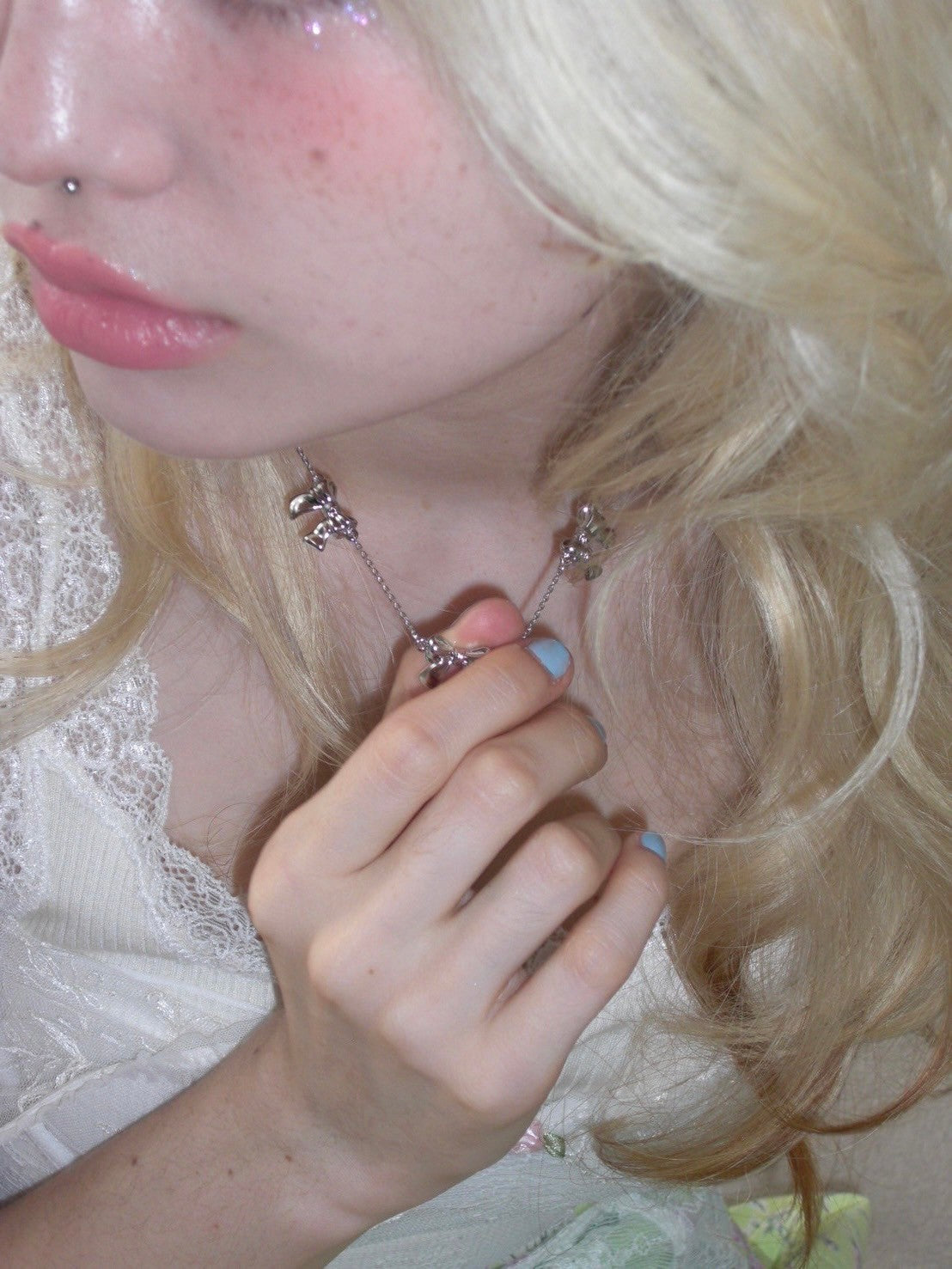 ribbon necklace LN-1