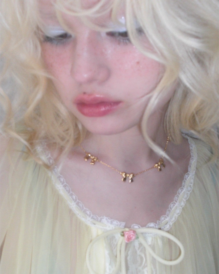 ribbon necklace LN-1