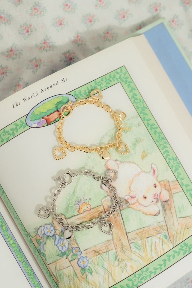 Heart charm bracelet LB-6